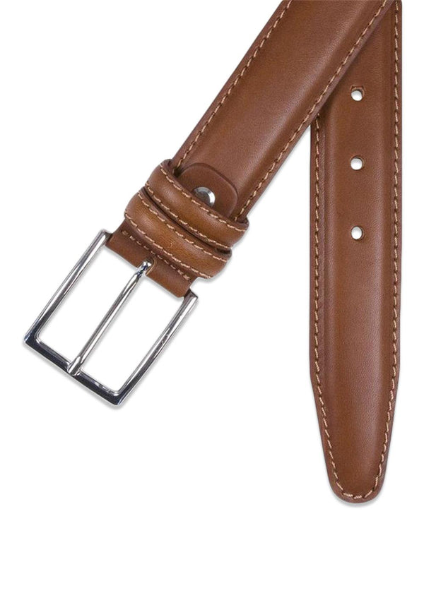 Cognac volnerf leren riem - Cognac-Belts-Portia-Butler Loftet