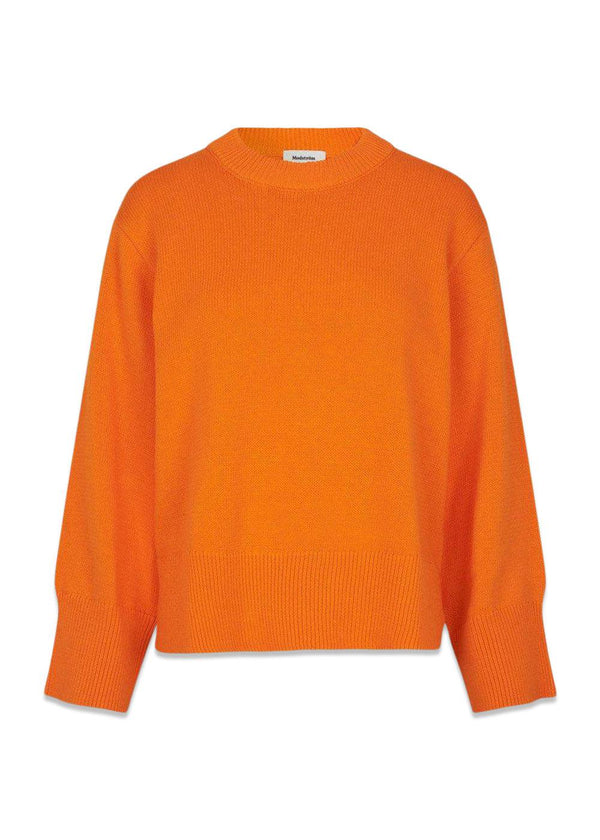 CorbinMD o-neck - Vibrant Orange-Knitwear-Modström-Butler Loftet
