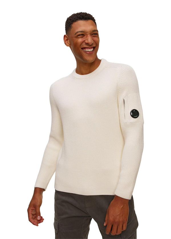 Ronde Hals Volledig Rib - Gaas Wit-Knitwear-C.P. Bedrijf-Butler Loftet