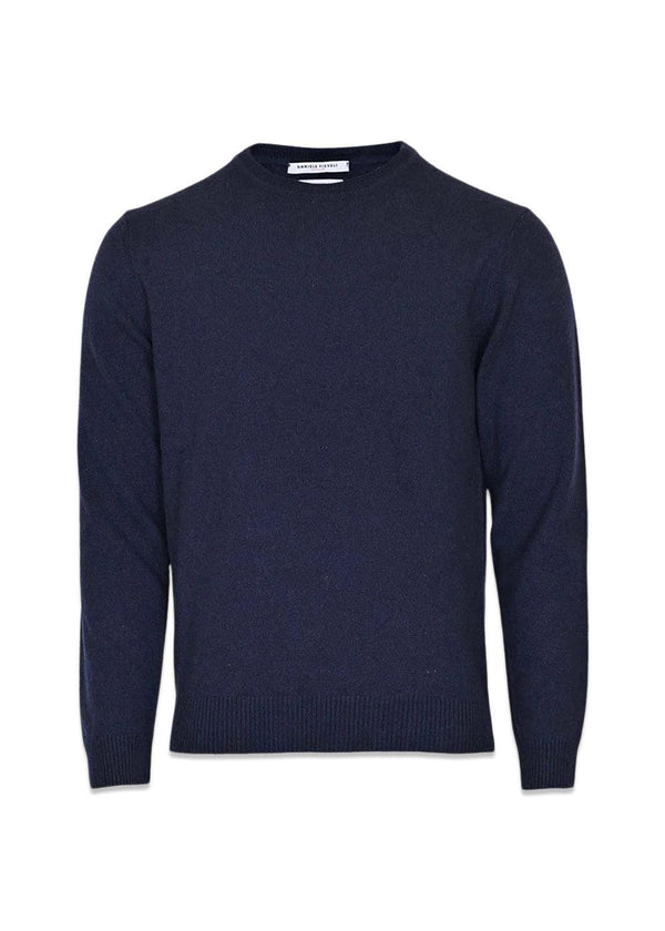Crewneck Cashmere Blend - Notte-Knitwear-Daniele Fiesoli-Butler Loftet