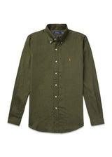Custom Fit Linnen Overhemd - Groen-Overhemden-Ralph Lauren-Butler Loftet