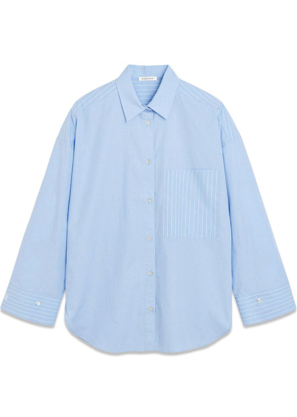 DERRIS - Blue Iris Stripe Small-Shirts-By Malene Birger-Butler Loftet