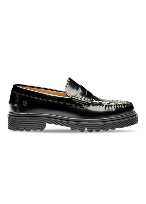 DUNCAN - Zwart/Wit Polido-Schoenen-Playboy Footwear-Butler Loftet