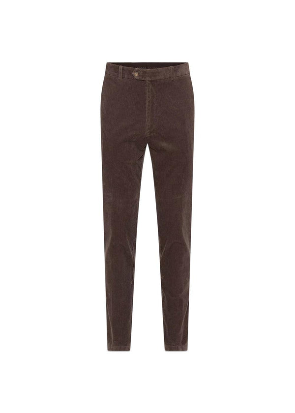 Denz-broek van Oscar Jacobson - gebakken beige. Koop hier een broek.
