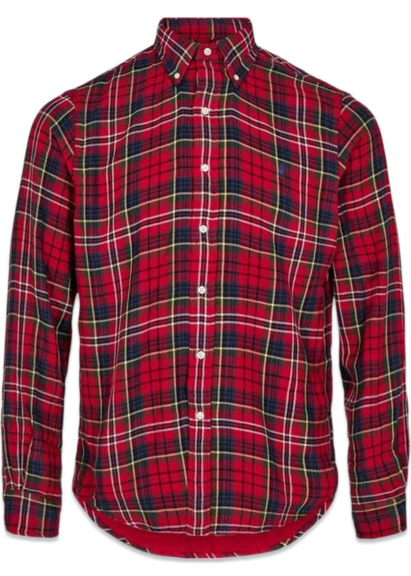 Double Face Custom Fit Shirt - Red-Shirts-Ralph Lauren-Butler Loftet