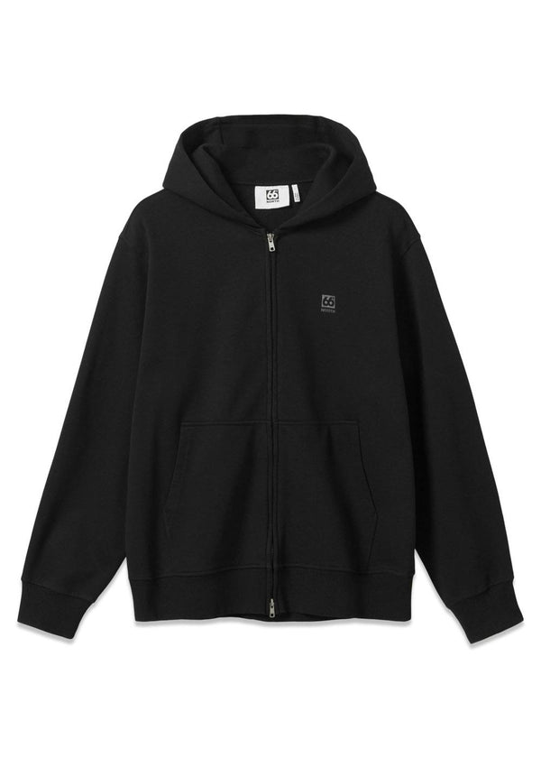 Dyngja Hoodie met Rits - Zwart-Hoodies-66 Noord-Butler Loftet