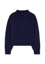 EAST - Navy Melange-Knitwear-American Vintage-Butler Loftet