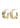 ELARA organic shaped hoop earrings gold-plated - Gold Plated-Jewellery-Pilgrim-Butler Loftet