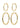 EVE hoop earrings 2-in-1 set gold-plated - Gold Plated-Jewellery-Pilgrim-Butler Loftet