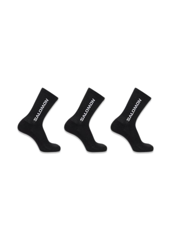 EVERYDAY CREW 3-PACK - Zwart / Zwart / Zwart-Sokken/kousen-Salomon-Butler Loftet