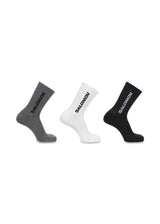 EVERYDAY CREW 3-PACK - Zwart / Wit / Met Grijs Melange-Sokken/kousen-Salomon-Butler Loftet