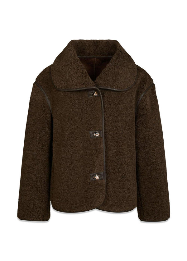 Edmund Teddy Jacket - Donkerbruin-Bovenkleding-Neo Noir-Butler Loftet