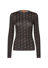 Elastic Long Sleeve Top - Sg Logo-Blouses-Stine Goya-Butler Loftet