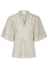 Evienne S Voile Top - Ivoor-Top-Neo Noir-Butler Loftet