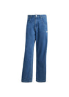 FIREBIRD PANTS - Medium blauwe denim-broek-Adidas Originals-Butler Loftet