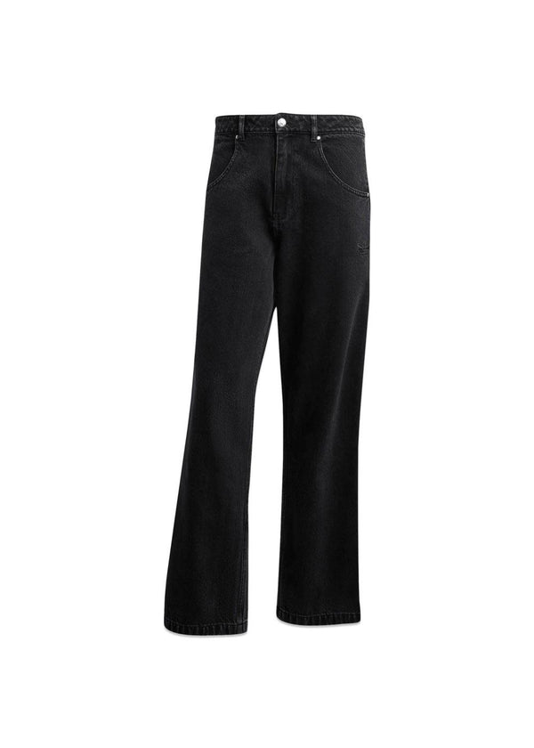 FIREBIRD PANTS - True Black Denim-Pants-Adidas Originals-Butler Loftet