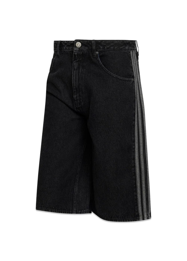 FIREBIRD SHORT - True Black Denim-Shorts-Adidas Originals-Butler Loftet