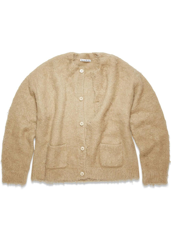 Acne Studios' FN-MN-KNIT000431 - Dark Beige. Køb strik her.
