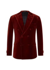 Farris Blazer - Leather Red Brown-Blazers-Oscar Jacobson-Butler Loftet