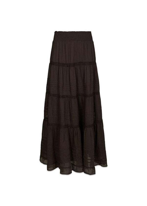 Felicia S Voile Rok - Donkerbruin-Rokken-Neo Noir-Butler Loftet