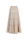 Felicia S Voile Skirt - Sand-Skirts-Neo Noir-Butler Loftet