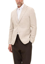 Ferry Patch Zachte Blazer - Box Beige-Blazers-Oscar Jacobson-Butler Loftet