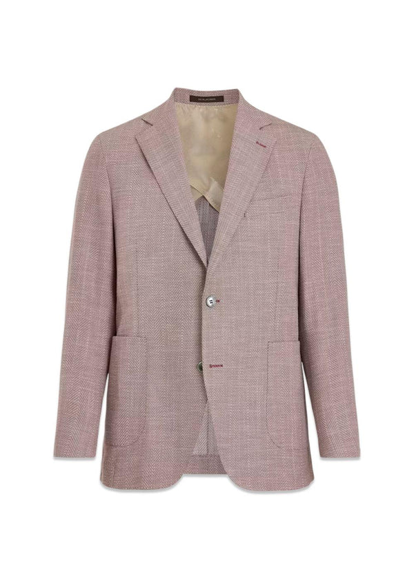 Ferry Patch Zachte Blazer - Kersenbloesem Rood-Blazers-Oscar Jacobson-Butler Loftet