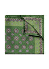 Bloemen Zijden Pochet - Middengroen-Accessoires-Eton-Butler Loftet