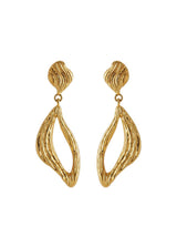 Flowing Dreams Earrings length 30 mm - Gold-Jewellery-Pernille Corydon-Butler Loftet