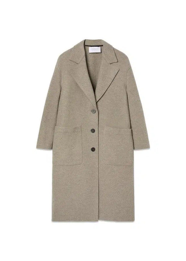 OVERJAS GEKOOKTE WOL - Natuurlijke Casha-Bovenkleding-Harris Wharf London-Butler Loftet