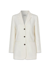 GaleMD slanke blazer - Zacht Wit-Blazers-Modström-Butler Loftet