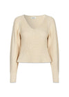 GalenMD korte v-hals - Summer Sand-Knitwear-Modström-Butler Loftet