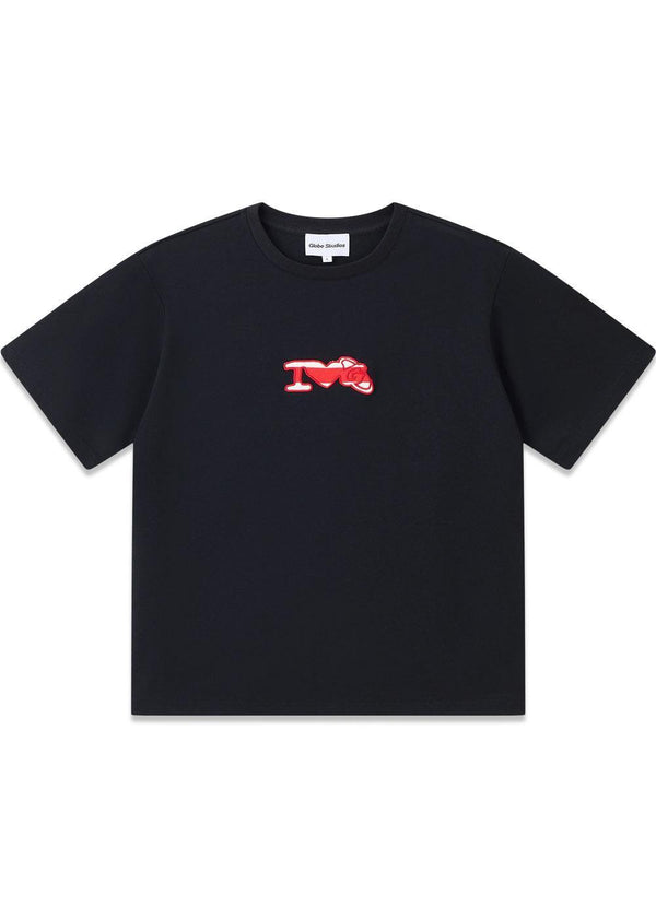 Globe Studios Patchwork T-shirt 'Zwart' - Zwart-T-shirts-Globe Studios-Butler Loftet