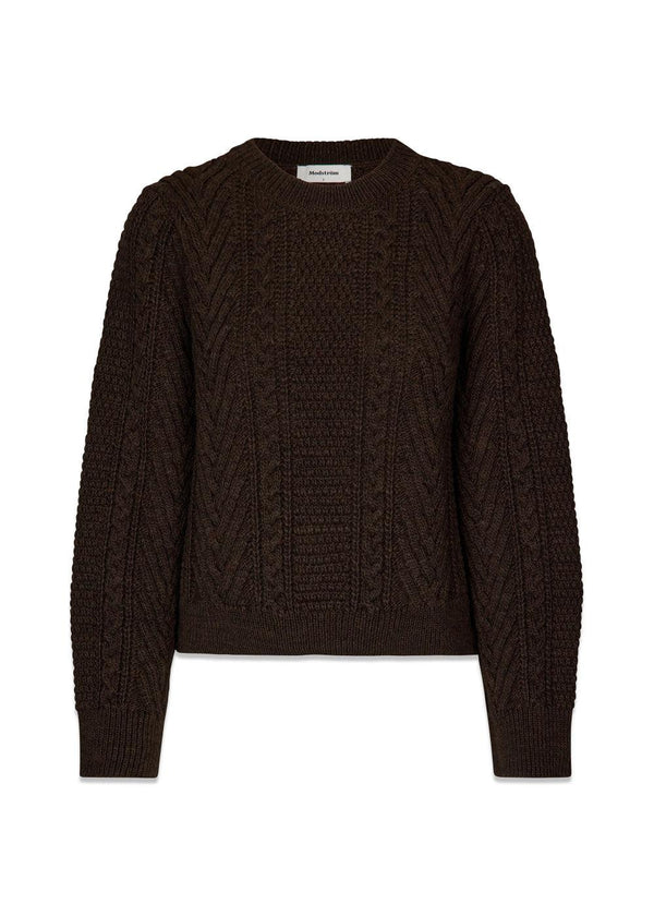Modströms GrannonMD o-neck - Chocolade. Koop hier breiwerk.