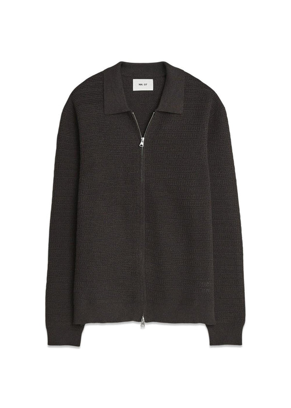 Gustav LS Zip 60019 - Diepe Truffel-Knitwear-Nn. 07-Butler Loftet