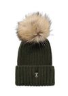 Hat Pom Pom - Dark Olive/Natural-Headwear-Rock´n Blue-Butler Loftet