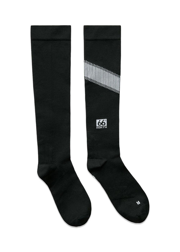 Helgafell Calf Compressiesokken - Zwart-Sokken/kousen-66 Noord-Butler Loftet