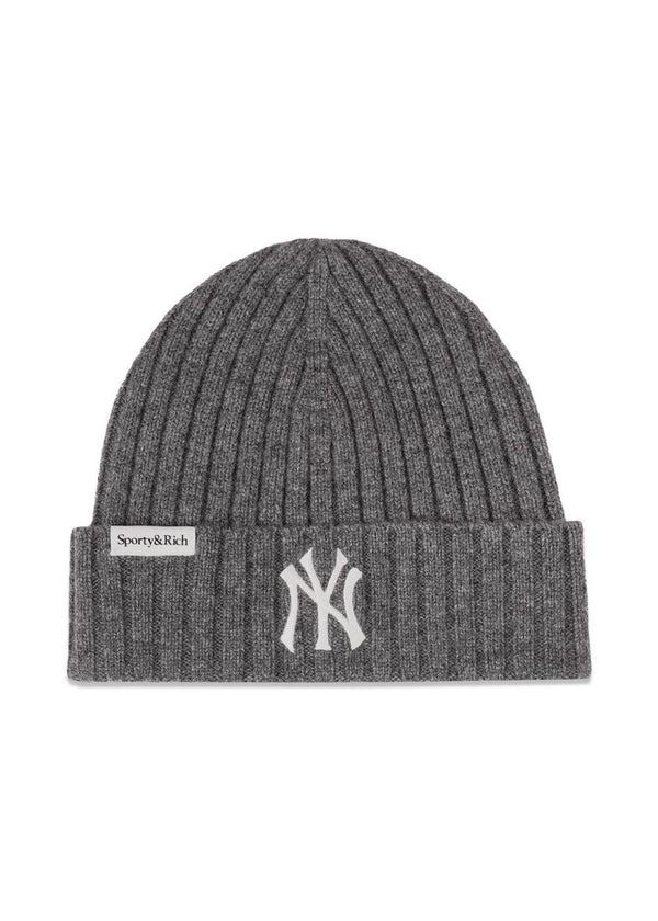 Heritage Yankees Serif Cashmere Muts - Donkergrijs-Accessoires-Sportief & Rijk-Butler Loftet