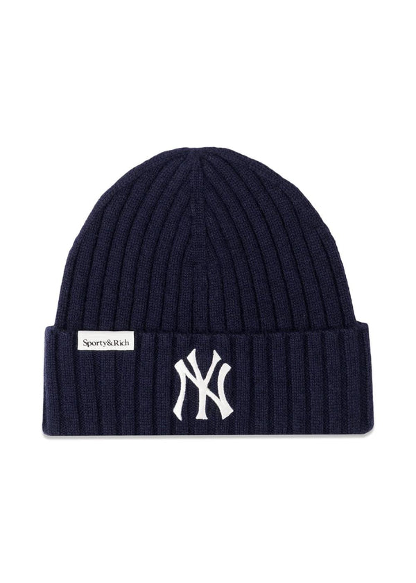 Heritage Yankees Serif Cashmere Muts - Donker Marine-Accessoires-Sportief & Rijk-Butler Loftet