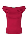 HimaMD off-shoulder top - Rumba Red-Top-Modström-Butler Loftet