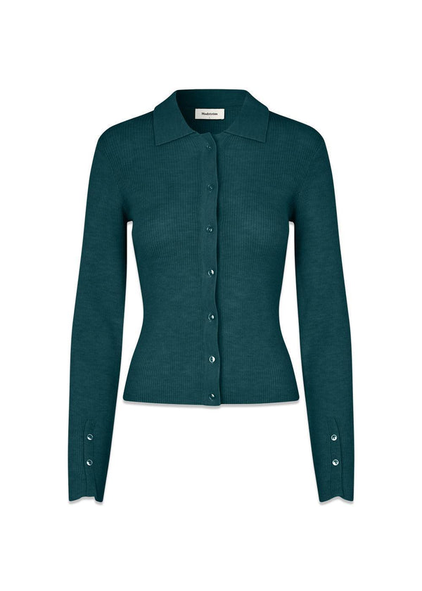 HirokiMD vest - Flessengroen-Knitwear-Modström-Butler Loftet