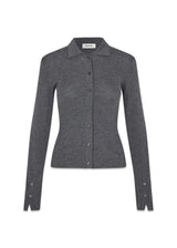 HirokiMD vest - Donkergrijs Melange-Knitwear-Modström-Butler Loftet
