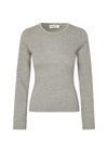 HirokiMD o-neck - Grijs Melange-Knitwear-Modström-Butler Loftet