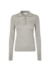 HirokiMD polo - Grey Melange-Knitwear-Modström-Butler Loftet