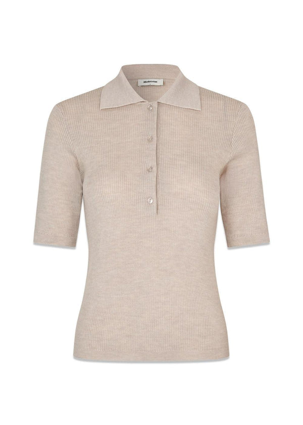Hirokimd SS-polo - Summer Sand-Knitwear-Modström-Butler Loftet