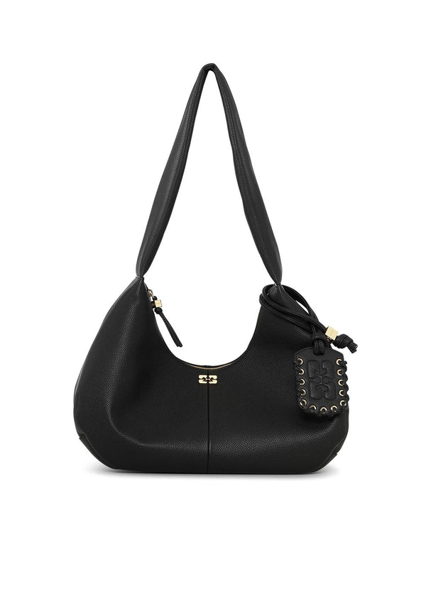 Hobo Medium Korrel - Black-Bags-Ganni-Butler Loftet