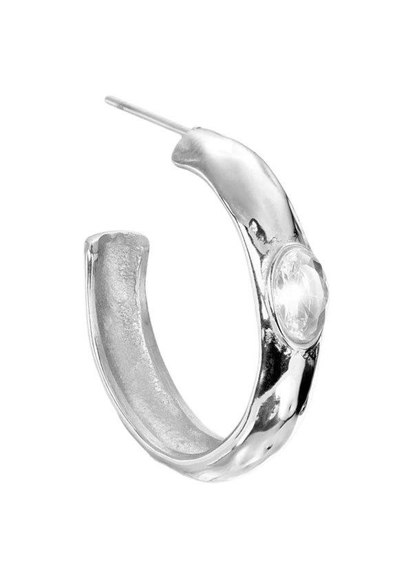 Hoepel met steen - Silver-Sieraden-Jane Kønig-Butler Loftet