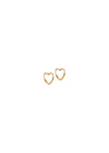 Hoops, Organic Heart Small - 925S/Gp/M-Jewellery-ENAMEL Copenhagen-Butler Loftet