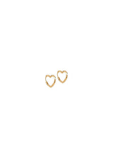 Hoops, Organic Heart Small - 925S/Gp/M-Jewellery-ENAMEL Copenhagen-Butler Loftet