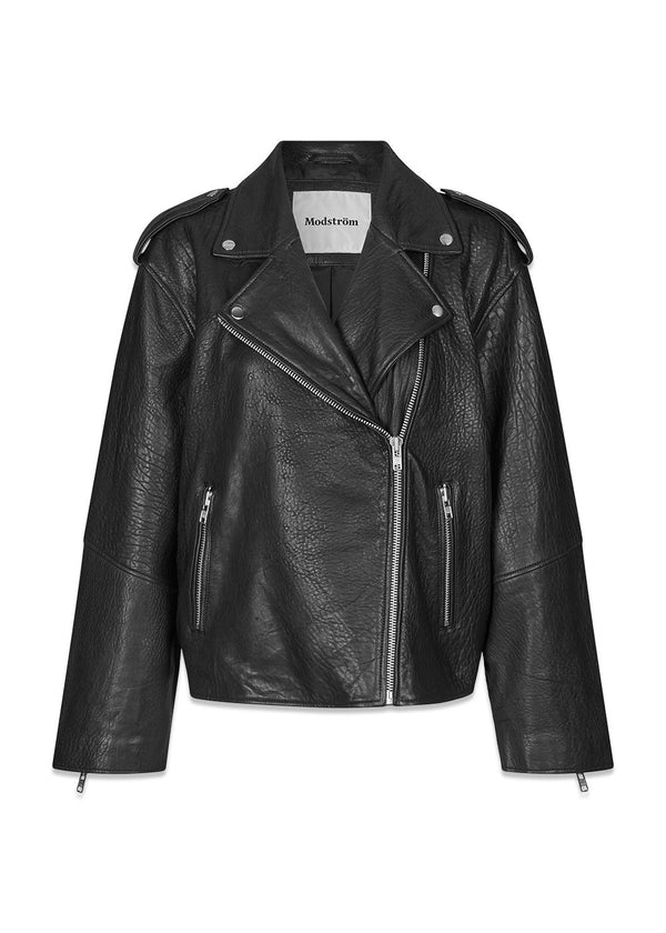 HullaMD stevige jas - Zwart-Bovenkleding-Modström-Butler Loftet